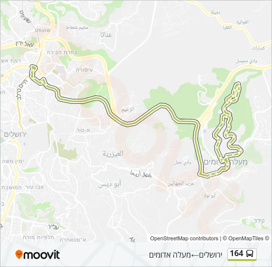 164 Bus Line Map