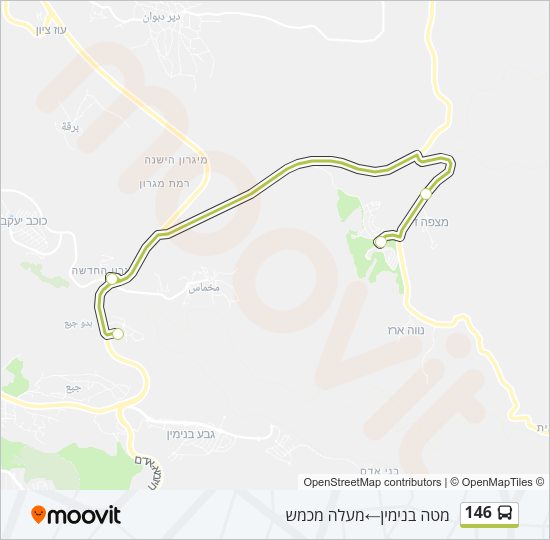 146 Bus Line Map