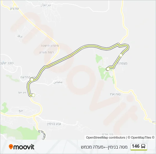 146 Bus Line Map
