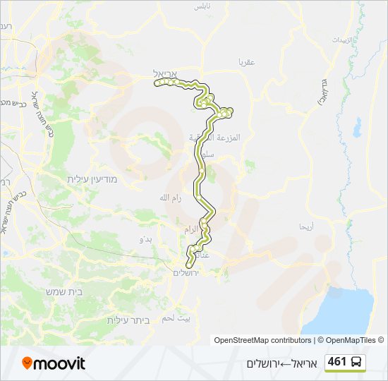 461 Bus Line Map
