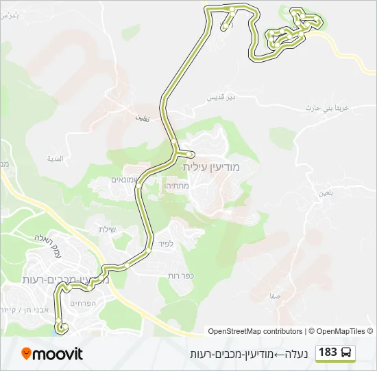 183 Bus Line Map