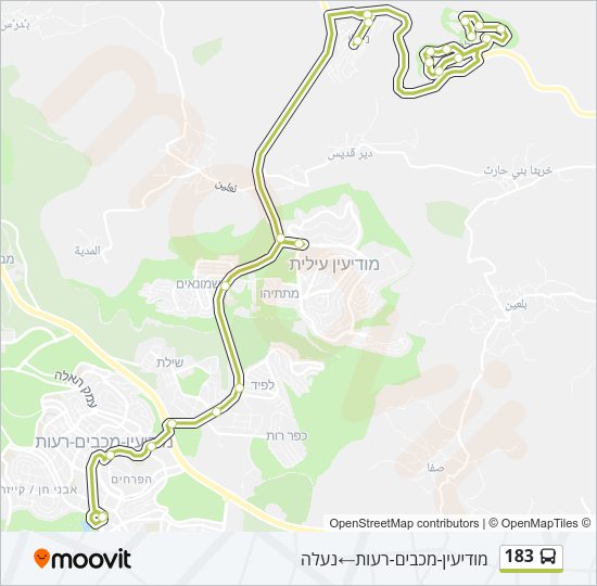 183 Bus Line Map
