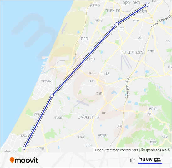 שאטל Shuttle Line Map