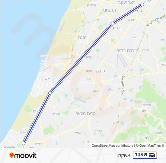 שאטל Shuttle Line Map