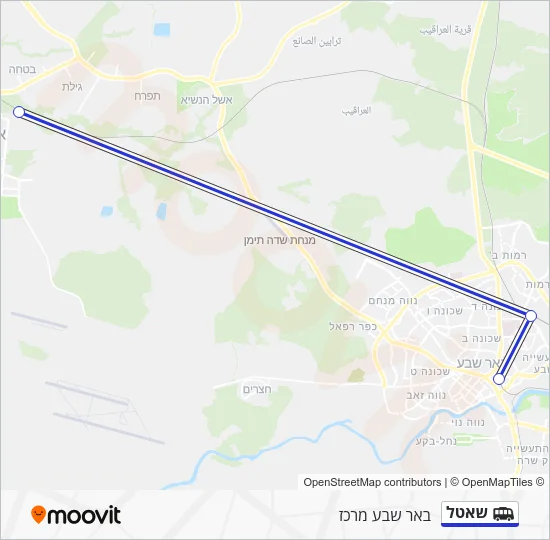 שאטל Shuttle Line Map