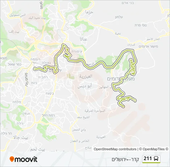 211 Bus Line Map