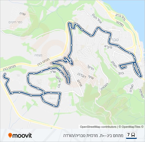 7 Bus Line Map