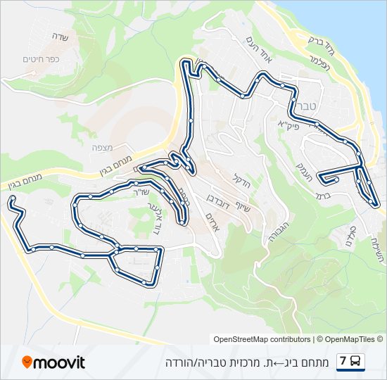 Автобус 7: карта маршрута