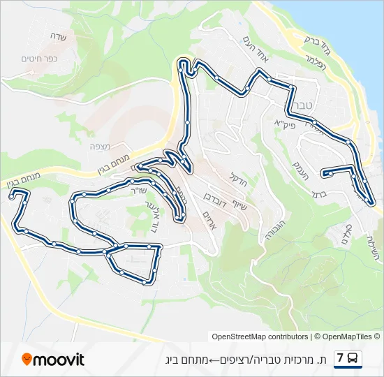 7 Bus Line Map