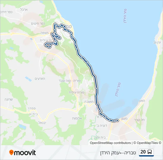 20 Bus Line Map