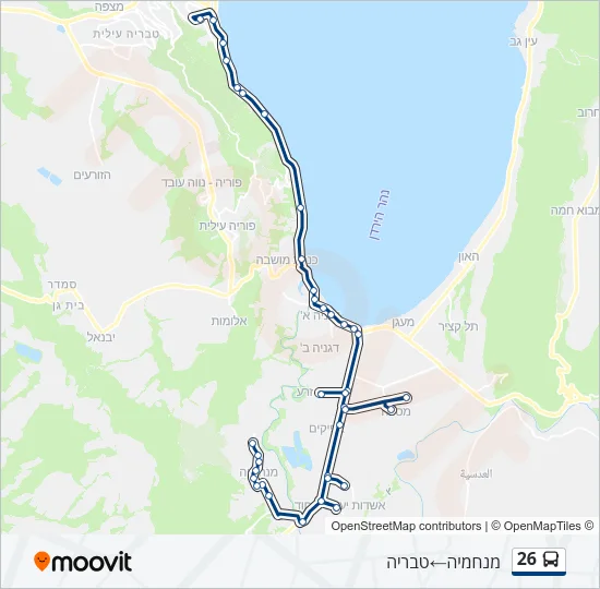 26 Bus Line Map