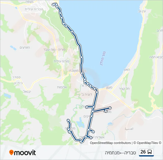 26 Bus Line Map