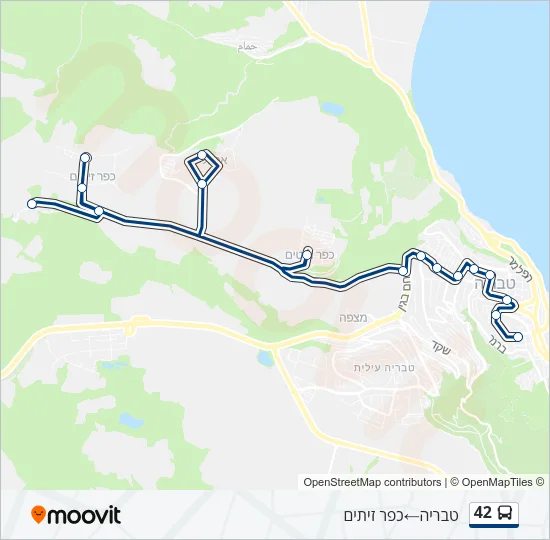 42 Bus Line Map
