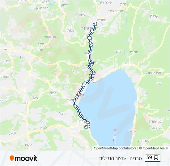 59 Bus Line Map