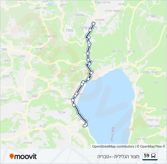 59 Bus Line Map