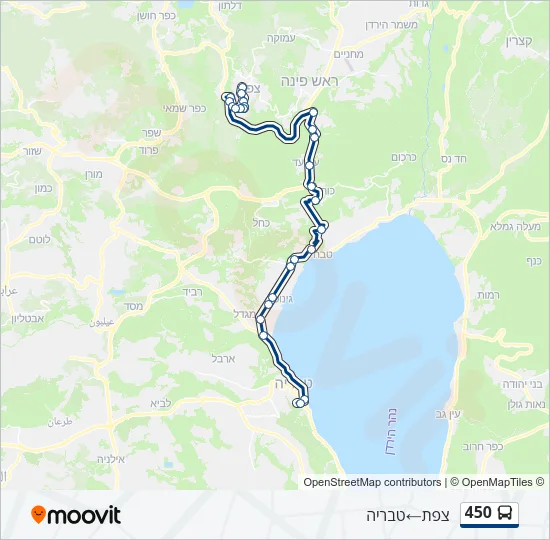 450 Bus Line Map
