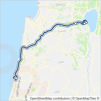 851 Bus Line Map