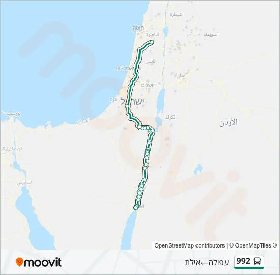 992 Bus Line Map