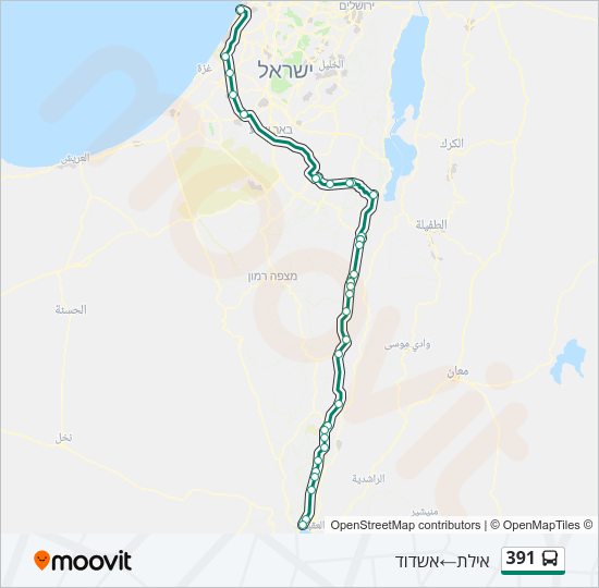391 Bus Line Map