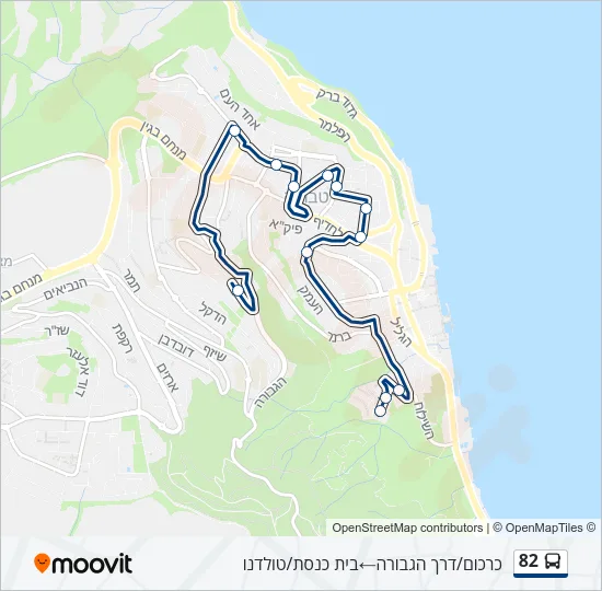 82 Bus Line Map