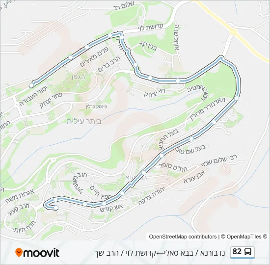 82 Bus Line Map