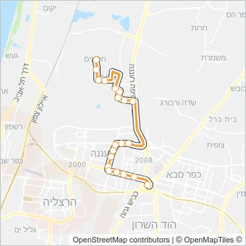 5 Bus Line Map