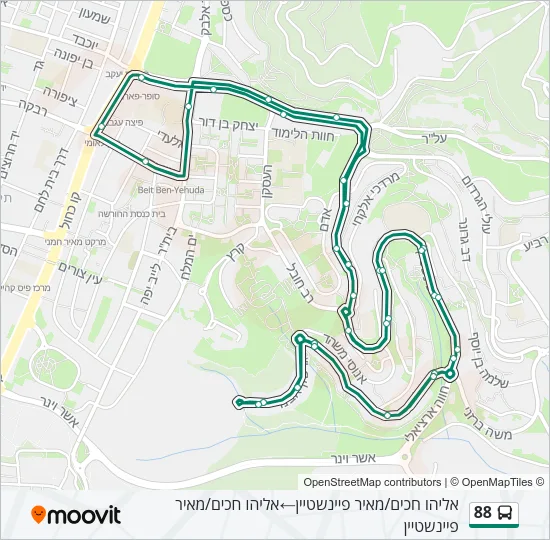 88 Bus Line Map