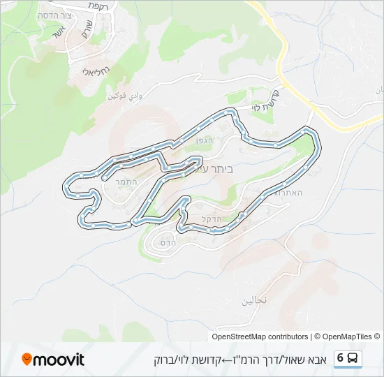 6 Bus Line Map