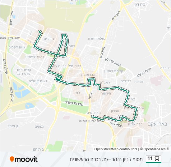 11 Bus Line Map
