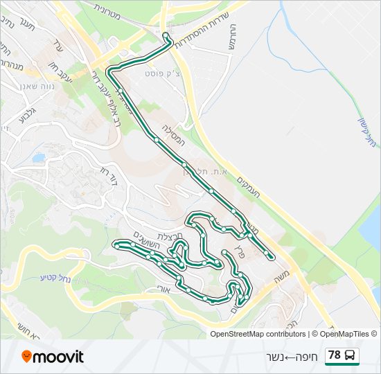 78 Bus Line Map