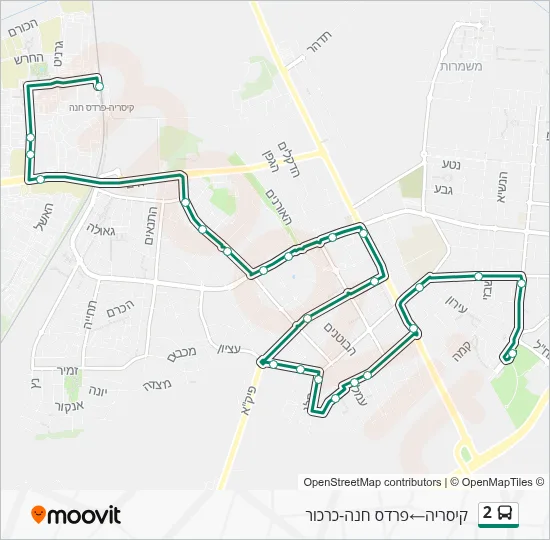 2 Bus Line Map