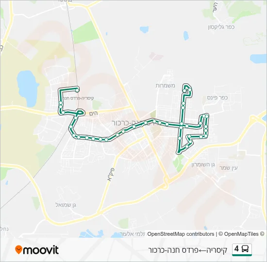 4 Bus Line Map