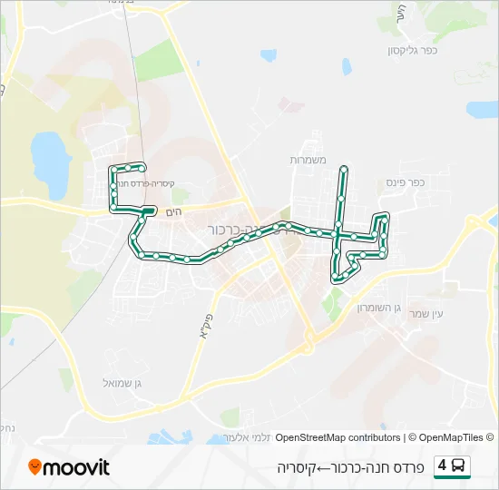 4 Bus Line Map