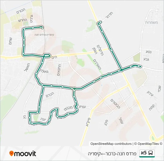 5A Bus Line Map