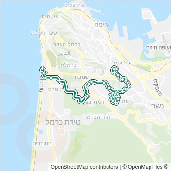 11א Bus Line Map