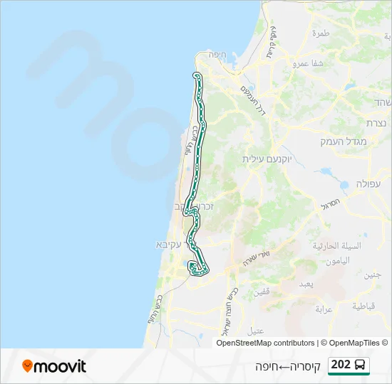 202 Bus Line Map