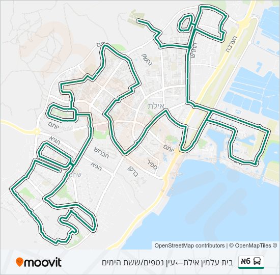 6א bus Line Map