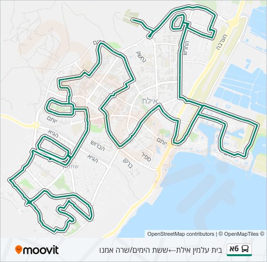 6א Bus Line Map