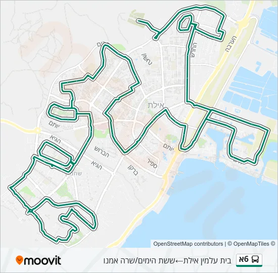 6א Bus Line Map