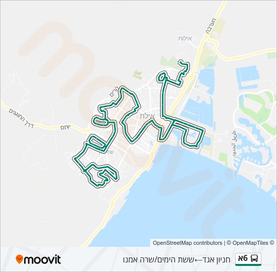 6א Bus Line Map