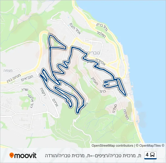 4 Bus Line Map