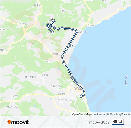 48 Bus Line Map