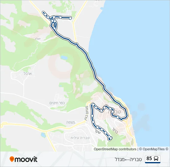 85 Bus Line Map