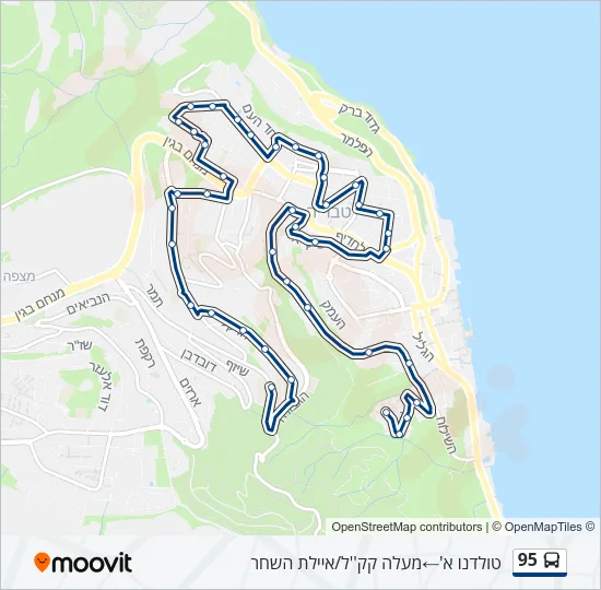 95 Bus Line Map