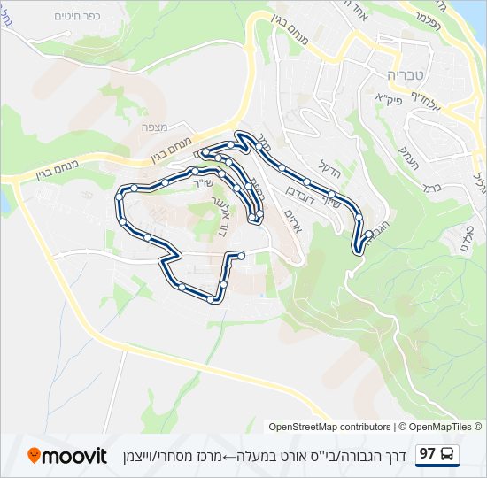 97 Bus Line Map