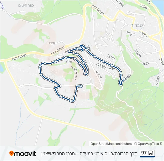 97 Bus Line Map