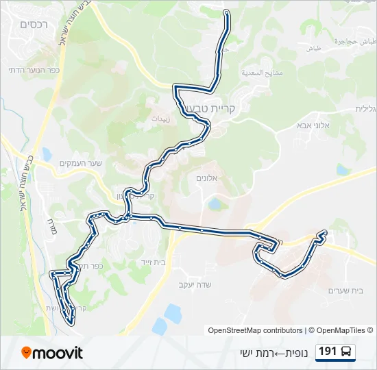 191 Bus Line Map