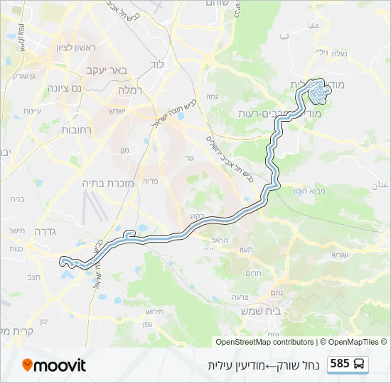 585 Bus Line Map