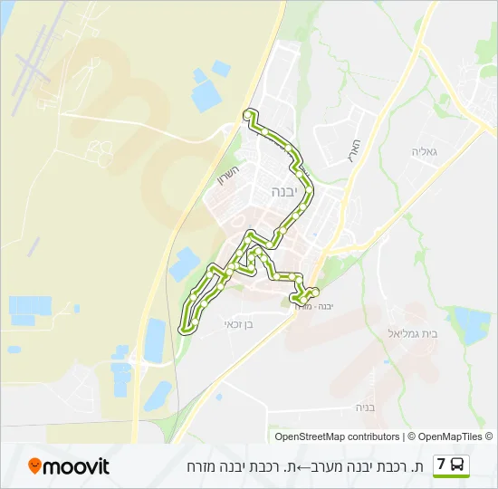 7 Bus Line Map
