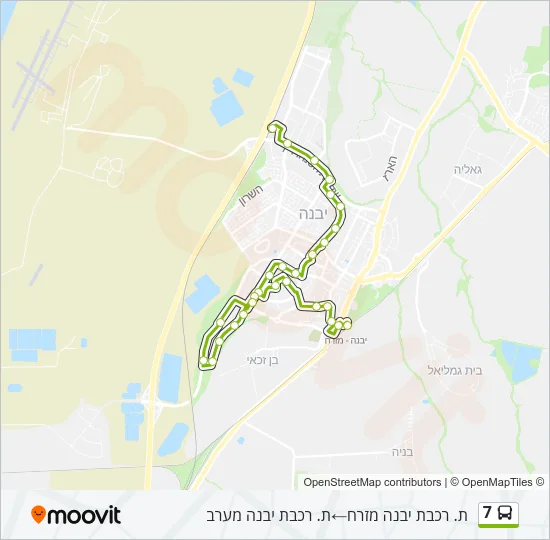7 Bus Line Map